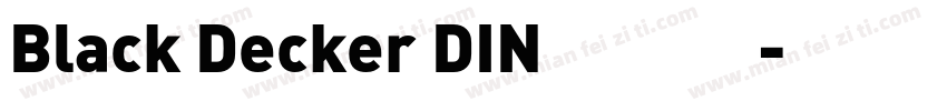 Black Decker DIN 中西方字体转换